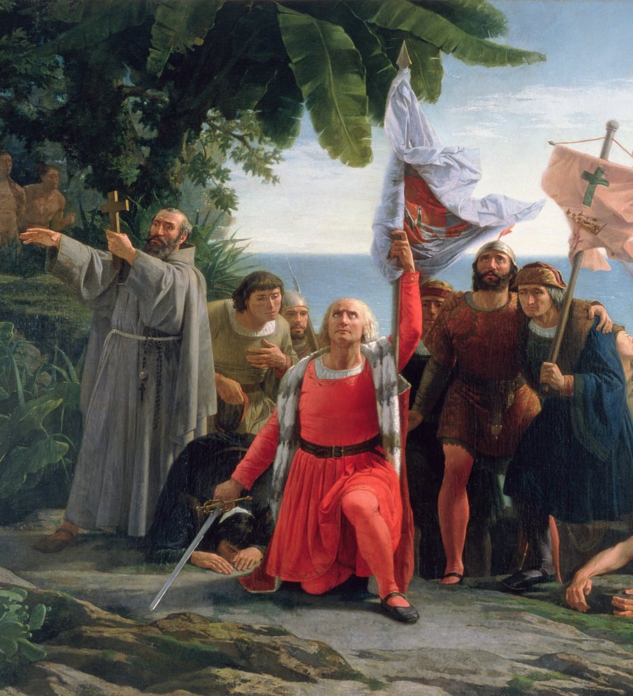 ルチア The First Landing of Christopher Columbus (1450-1506) in America, 1862